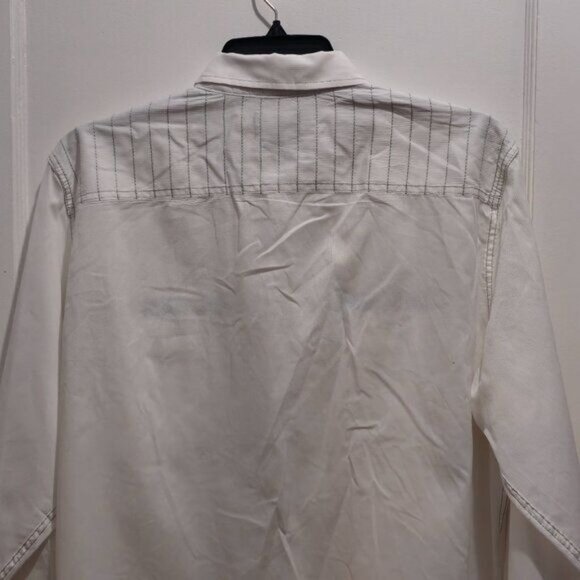 Rock & Republic  XL Women's Long Sleeve, Casual Buttoned Shirt - White and Black - Picture 15 of 15
